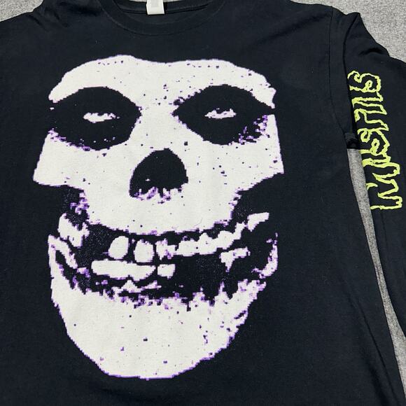 The Original Misfits XL Long Sleeve Shirt Black Band Thrash GUC Cotton - Picture 2 of 5